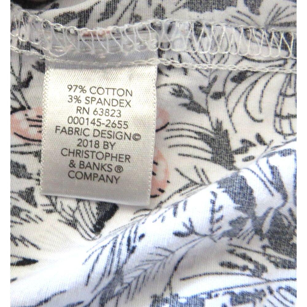 Christopher & Banks Floral and Butterfly Button Down Large NWOT - Picture 7 of 9